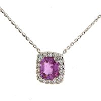 Collana Gazzola Donna Contorno in Oro bianco Zaffiro 1.17 Ct GCZAFF--# - GCZAFF--#